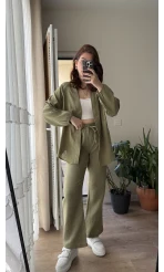 Billie Kimono Takım - Haki