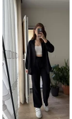 Billie Kimono Takım - Siyah