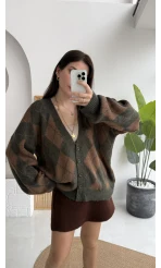 Bitter Baklava Salaş Hırka - Haki