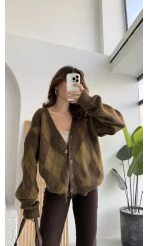 Bitter Baklava Salaş Hırka - Kahve