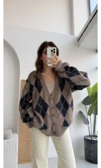 Bitter Baklava Salaş Hırka - Vizon