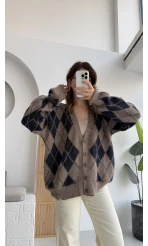 Bitter Baklava Salaş Hırka - Vizon