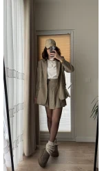 Blazer Ceket Şort Etek Takım - Kod: 9546