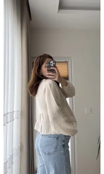 Bloom Krem Dantel Gömlek