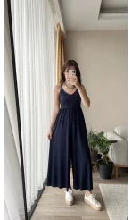 Bloom Lacivert Likralı Tulum