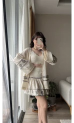 Bohem Kimono Etekli Takım