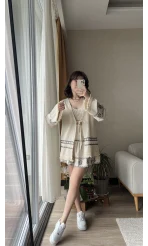 Bohem Kimono Etekli Takım