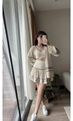 Bohem Kimono Etekli Takım