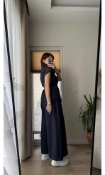 Bol Paça Pantolon Yelek Takım - Lacivert