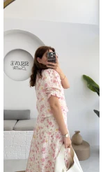 Bratislava Serisi Çiçekli Bluz - Pembe - 1029