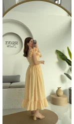 Bridgerton Sarı Elbise
