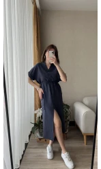 Buble Lacivert Elbise