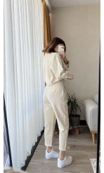 Buhls Serisi Kemerli Keten Pantolon