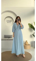 Bürümcük Maxi Boy Becca Elbise Bebe Mavisi - 3036