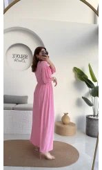 Bürümcük Maxi Boy Becca Elbise Pembe - 3036