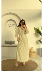 Bürümcük Maxi Boy Becca Elbise Su Yeşili - 3036