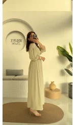 Bürümcük Maxi Boy Becca Elbise Su Yeşili - 3036