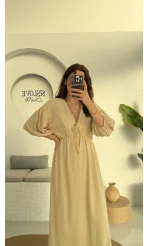 Bürümcük Maxi Boy Becca Elbise Taş - 3036