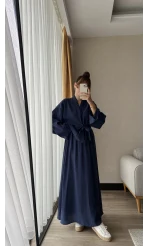 Bye Etekli Uzun Takım Lacivert