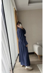 Bye Etekli Uzun Takım Lacivert