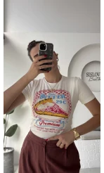 Cake Beyaz T-shirt - 00612