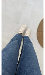 Callista Straight Leg Koyu Mavi Jean Pantolon - Kod: 1653