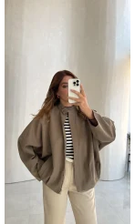 Carlotta Pileli Bomber Ceket - Haki - Kod: 7781
