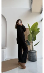 Caroline Triko Takım - Siyah - Kod: 7207