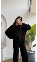 Caroline Triko Takım - Siyah - Kod: 7207