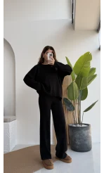 Caroline Triko Takım - Siyah - Kod: 7207