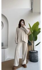 Caroline Triko Takım - Taş - Kod: 7207