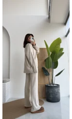 Caroline Triko Takım - Taş - Kod: 7207