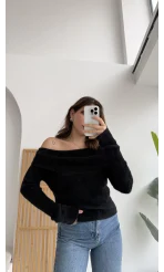 Caterina Madonna Yaka Kazak Siyah Kod: 25040