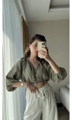 Cedriic Beli Lastikli Bluz
