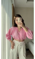 Cedriic Beli Lastikli Bluz