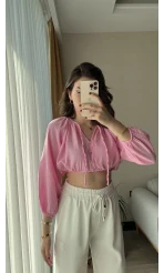 Cedriic Beli Lastikli Bluz