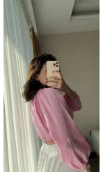 Cedriic Beli Lastikli Bluz