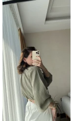 Cedriic Beli Lastikli Bluz