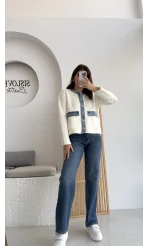 Cep Kot Detay Triko Hırka