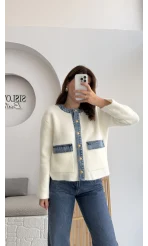 Cep Kot Detay Triko Hırka