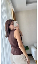 Clasic Acı Kahve Yelek