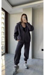 Clou Füme Oversize Hırkalı Takım