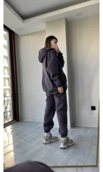 Clou Füme Oversize Hırkalı Takım