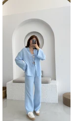 Colmar Müslin Pamuk Takım Mavi