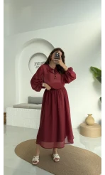 CRUSH Etek Takım Bordo