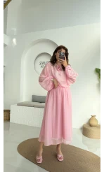 CRUSH Etek Takım Pembe