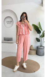 Cute Volanlı Pensli Takım - 1000-4000 - Pembe Tonları
