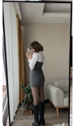 Dakota Antrasit Gömlek Elbise