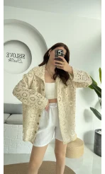 Dantel Gömlek - 252 - 2014 - Taş