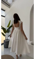 Daphne Elbise - Beyaz - 2596